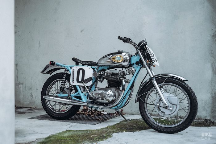 Kesan American vintage flat track ditambahkan pada BSA ini