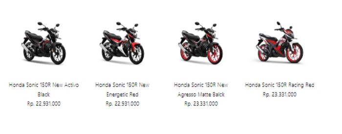 Honda Sonic 150.