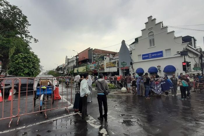 Kawasan Malioboro yang dipadati wisatawan saat Natal dan Tahun Baru