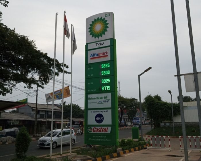 Harga BBM di SPBU BP-AKR setelah ada penyesuaian.