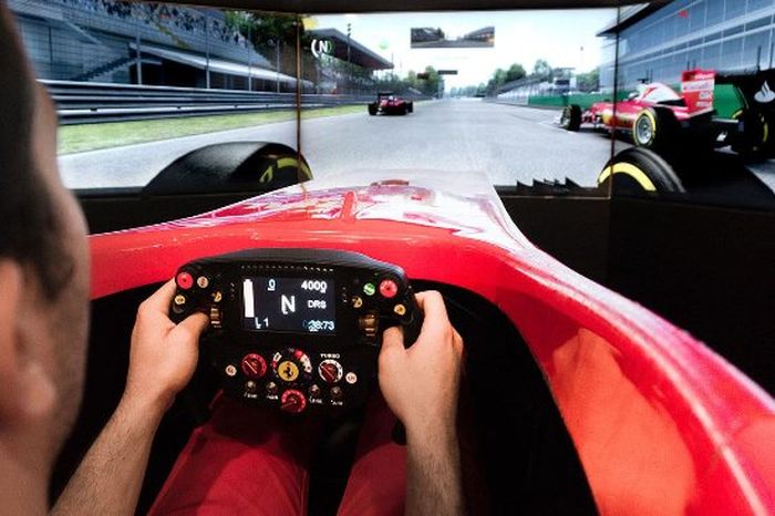 ilustrasi simulator F1