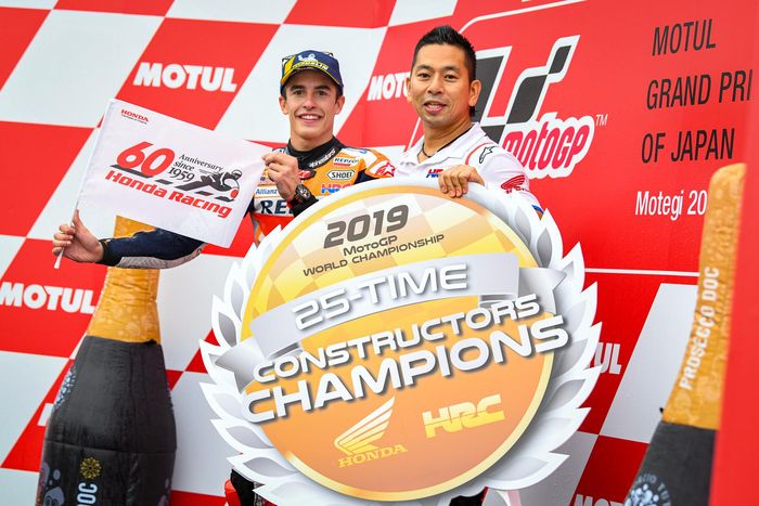Marc Marquez dan Takeo Yokoyama mampu persembahkan triple crown untuk Honda di MotoGP 2019