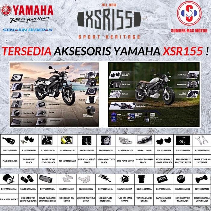 Paket aksesoris untuk Yamaha XSR155