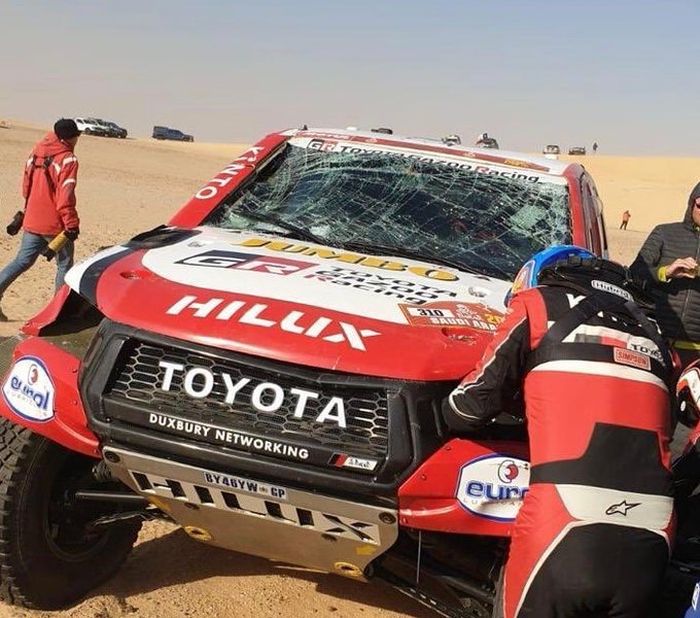 Fernando Alonso crash di stage 10 Reli Dakar 2020