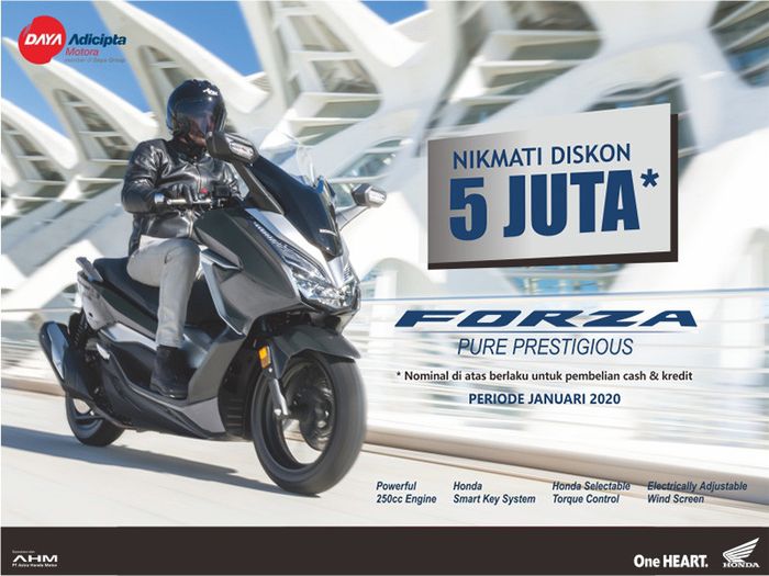 Promo Honda Forza 250 di Jawa Barat