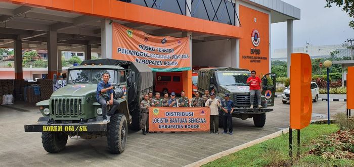 Distribusi logistik bantuan bencana Kabupaten Bogor