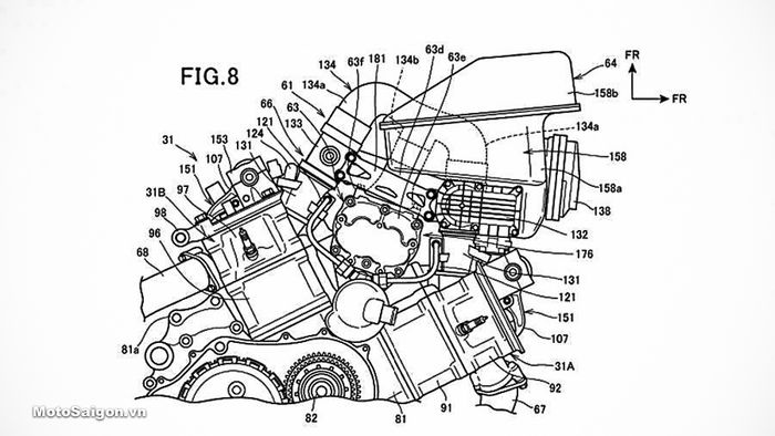 Mesin V-Twin yang akan diusung oleh Honda