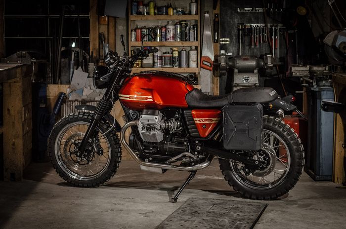 Moto Guzzi V7 scrambler yang ganteng maksimal