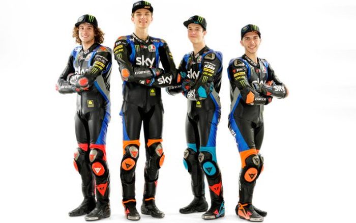 Formasi lengkap tim Sky Racing Team VR46 untuk kelas Moto2 dan Moto3 2020