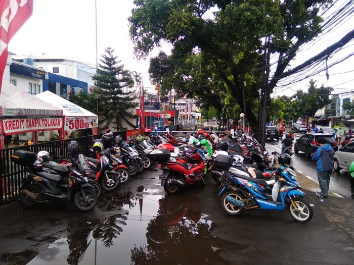 Komunitas Matic yang tergabung di Asosiasi Honda Jakarta (AHJ) memeriahkan kegiatan Honda Beat Day (HBD).