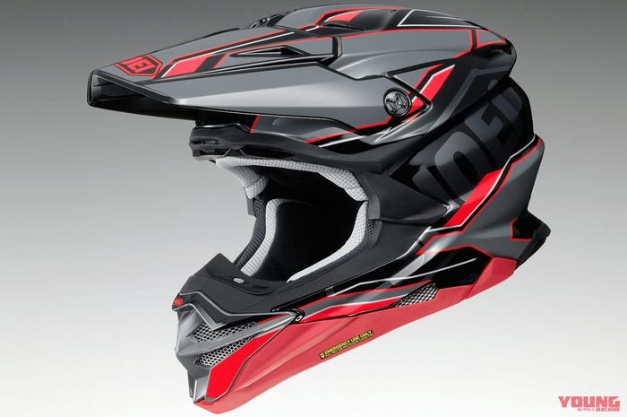 Shoei VFX-WR Allegiant TC-1 dilabur corak merah x hitam