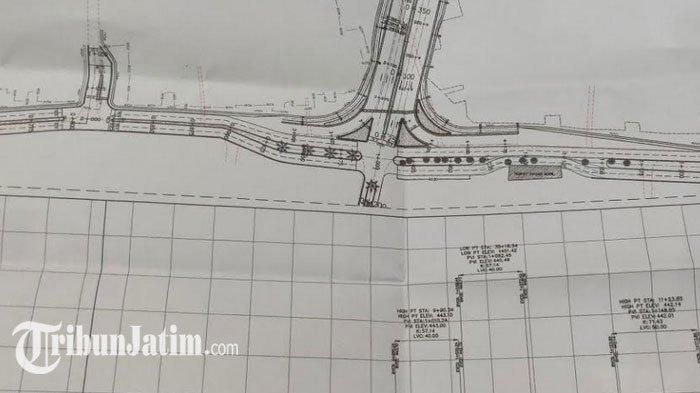 Peta jalan di luar Exit Tol Malang-Pandaan, Madyopuro yang dibuat Jasa Marga