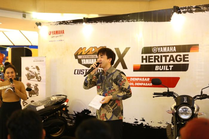 Customaxi Yamaha x Yamaha Heritage Built 2020 seri Bali kedatangan petinggi YIMM, Hiroshi Takeyama