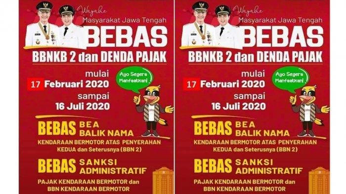 Brosur info pemutihan atau penghapusan denda pajak. 