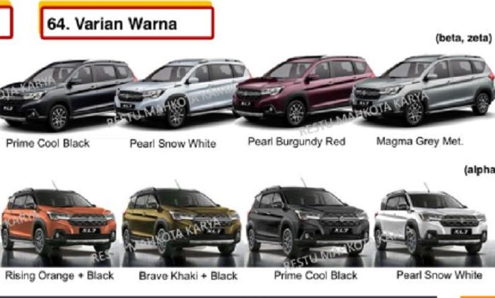 Varian warna Suzuki XL7