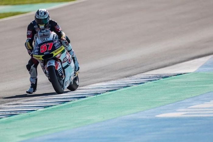 Edgar Pons di tes private Moto2 Jerez 