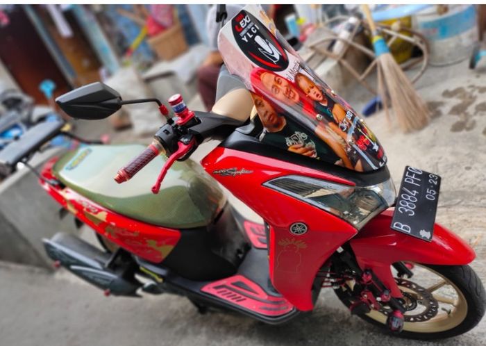 Yamaha Lexi milik Baba Zeal yang di bore up.