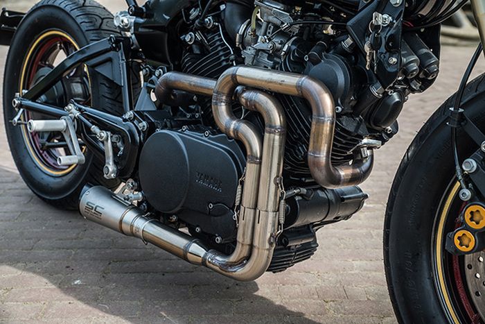 Exhaust system super keren dengan muffler SC Project