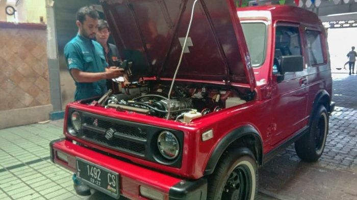 Mobil konsumen dalam program Service Campaign di PT Samekarindo Indah Balikpapan.