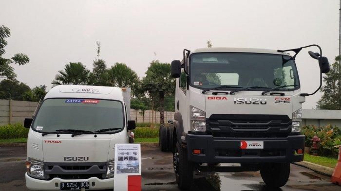 Pick up medium Isuzu Traga dan truk medium duty Isuzu Giga FVM 245 PS dipamerkan di Astra Auto Fest 2019 di Astra Biz Center