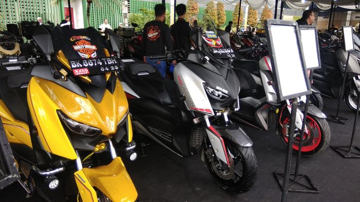 Deretan Yamaha XMAX di Customaxi Yamaha x Yamaha Heritage Built Medan