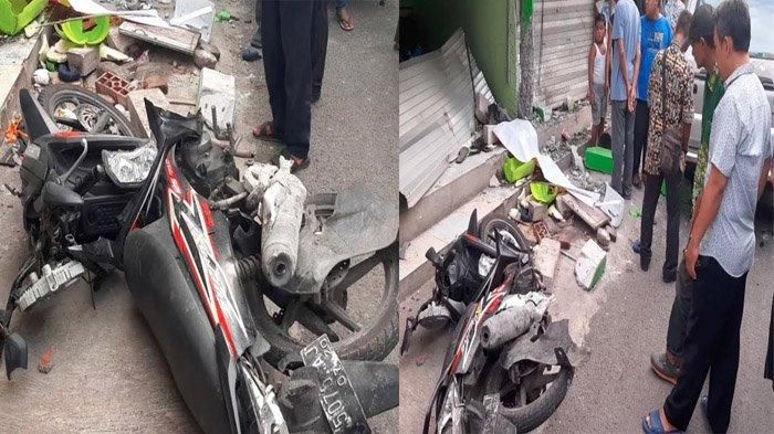 Kecelakaan lalu lintas di Jalan Raya Sutorejo Surabaya akibatkan dua perempuan alami kritis usai ditabrak sebuah mobil Isuzu Phanter bernopol L 1170 CL silver, Jumat (21/2/2020) siang. (TRIBUNJATIM.COM/FIRMAN RACHMANUDIN) 