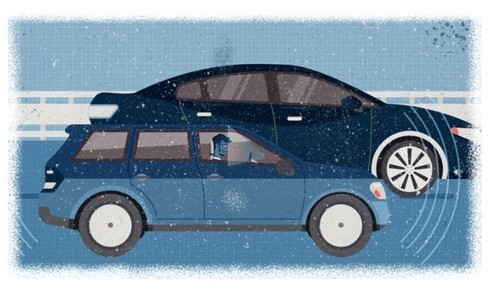 Ilustrasi DMS pada kendaraan otonom