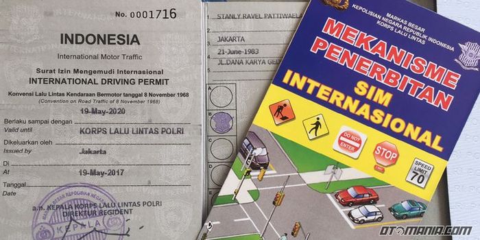 Proses pembuatan SIM Internasional(