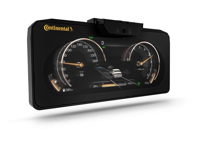 instrument cluster buatan Continental dengan tampilan 3D pada Genesis GV80