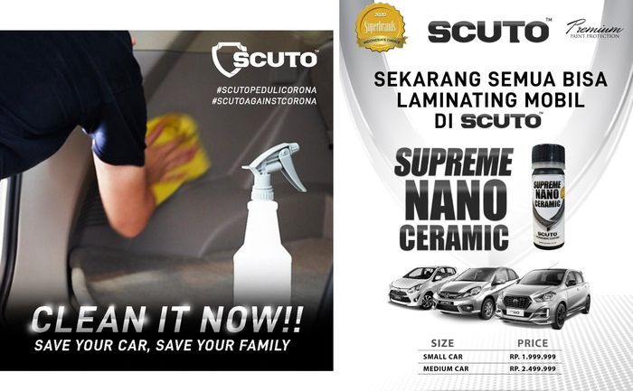 Promo Scuto Supreme Nano Ceramic untuk LCGC dan Low MPV