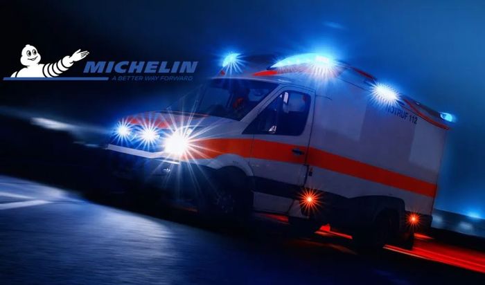Perusahaan ban asal Perancis, Michelin memberikan pergantian ban gratis untuk ambulance di Jerman.