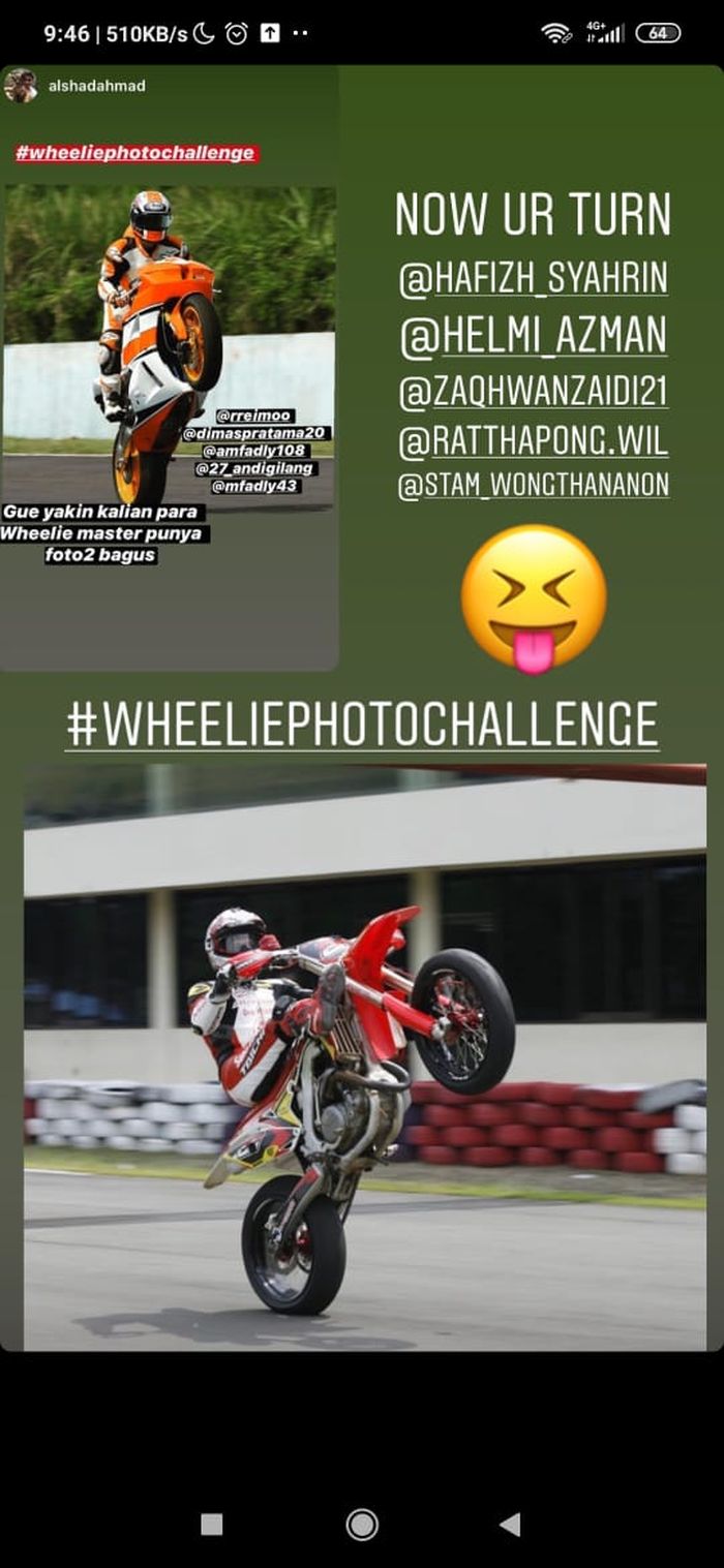 Wheelie Photo Challenge