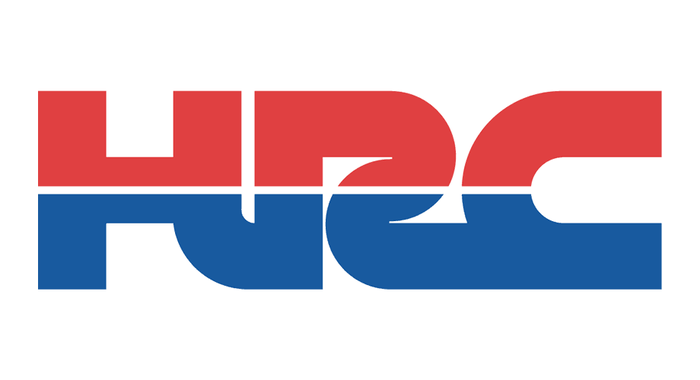 logo HRC yang kentara banget unsur Tricolore RWB merah putih biru
