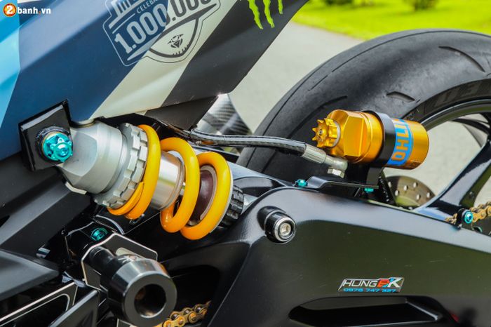 Swingarm milik Ducati Panigale 899 dikombo monoshock Ohlins