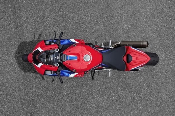 Honda CBR1000RR-R SP jika dilihat dari atas.