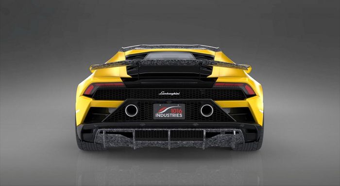 Tampilan belakang Lamborghini Huracan Evo