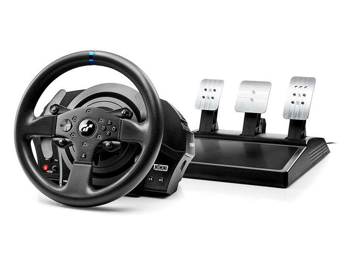 Thrustmaster T300 RS GT, racing wheel mid-end dari Thrusmaster lisensi Gran Turismo.