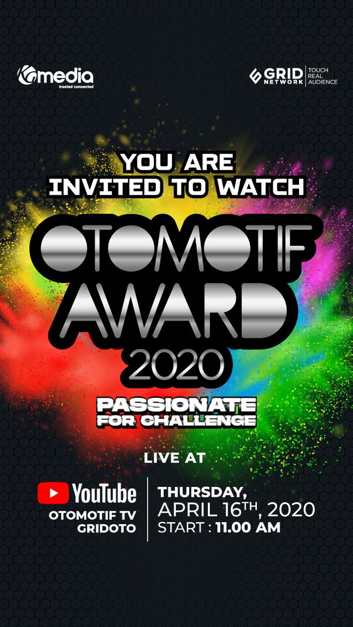 Otomotif Award 2020 bisa disaksikan live streaming