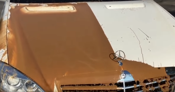 Efek hidrophobic pada lapisan coating mobil