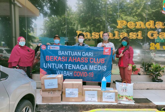 Donasi Paguyuban AHASS Jawa Barat untuk lawan covid-19