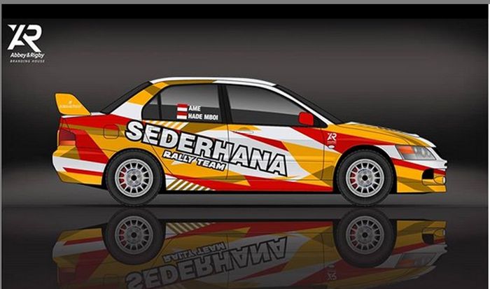 Livery balap Sederhana Rally Team