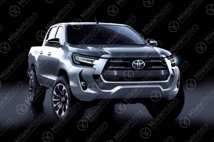 Render desain Toyota Hilux facelift terbaru