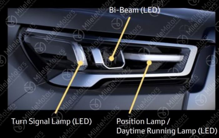 Desain lampu Toyota Hilux facelift