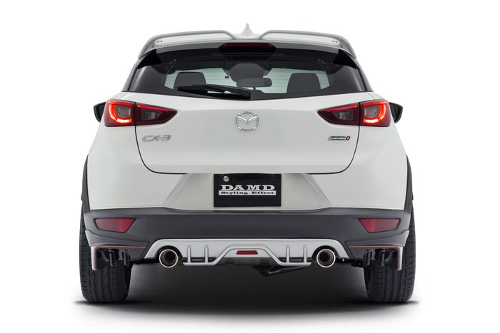 Diffuser dan wing spoiler DAMD untuk Mazda CX-3