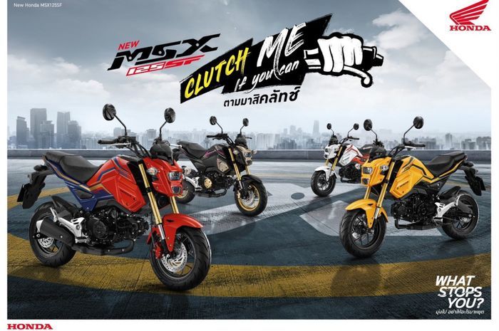 Honda New MSX125SF untuk pasar Thailand.