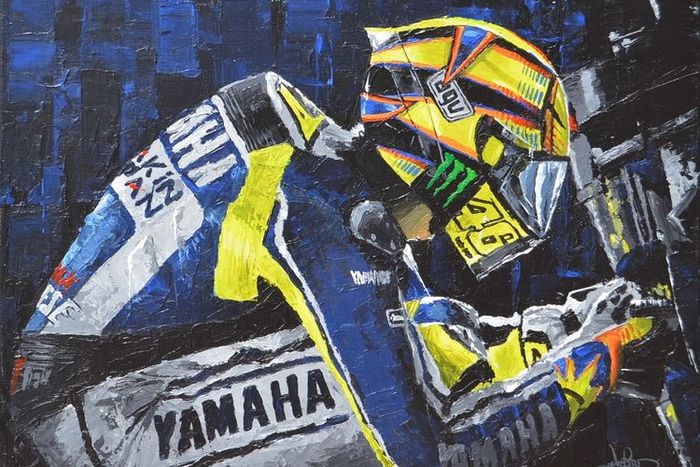 Ritual Valentino Rossi sebelum masuk trek