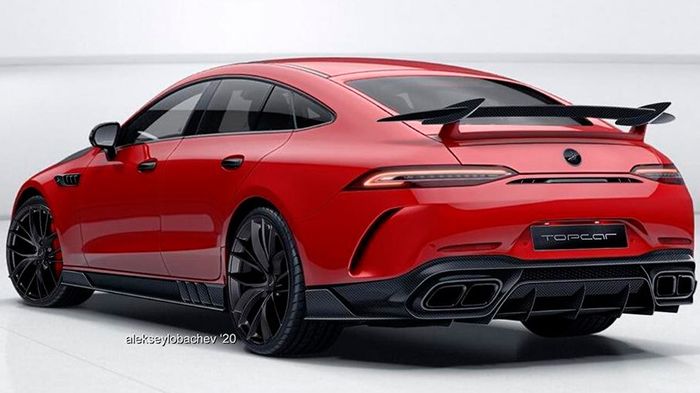 Tampilan belakang Mercedes-AMG GT dari TopCar