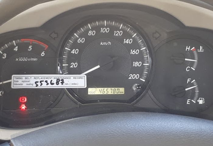 Ilustrasi. Speedometer Toyota Innova