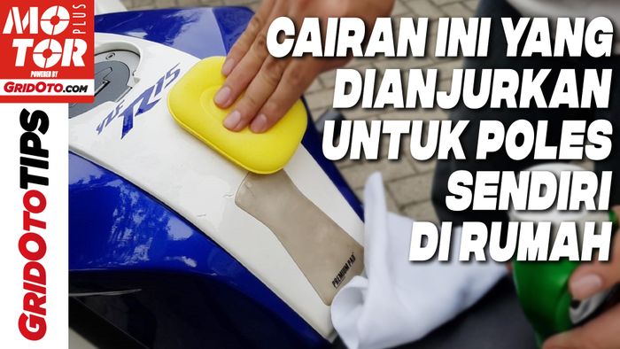 Belajar cara poles body motor sendiri di rumah