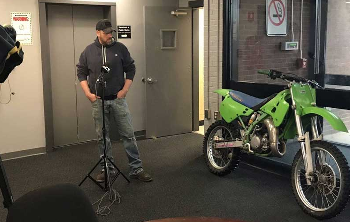 Kawasaki KX 125 milik Berry yang hilang selama 27 tahun.